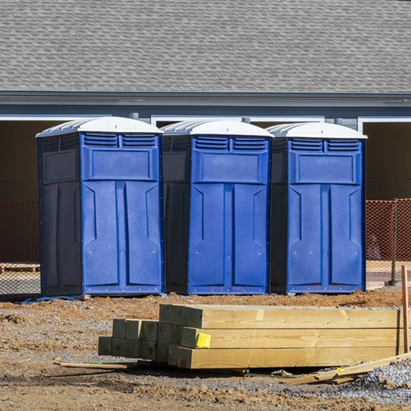 are there any restrictions on what items can be disposed of in the portable toilets in Madeline